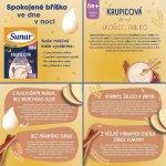 Sunar mléčná krupicová kaše na dobrou noc mix příchutí 6 x 210 g – Zboží Mobilmania