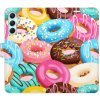 Pouzdro a kryt na mobilní telefon Pouzdro iSaprio Flip s kapsičkami na karty - Donuts Pattern 02 Samsung Galaxy A34 5G