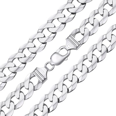 SILVEGO Stříbrný pánský masivní řetěz curb pancr TTTG0300N – Zboží Mobilmania