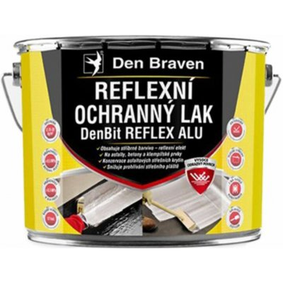 Den Braven Reflexní ochranný lak DenBit REFLEX ALU, plechovka 9 kg, stříbrný – Sleviste.cz