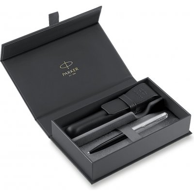 Parker 51 Black CT kuličkové pero dárková sada s koženým pouzdrem 1502/6293495 – Zboží Živě