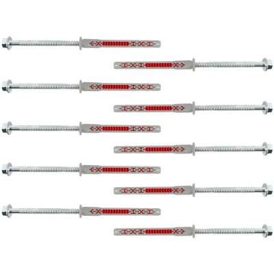 Montážní sada 10 ks kotev pro vstupní branku do zděných sloupků – Zboží Mobilmania