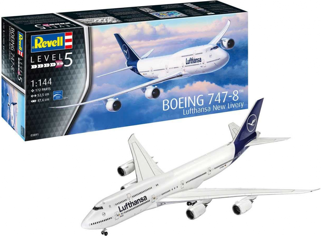 Revell Boeing 747-8 Lufthansa New Livery 03891 1:144