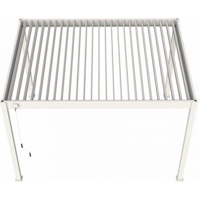Outdoor Creations Hliníková pergola s lamelami ORION 300x400cm 4 stojky Bílá – Zboží Dáma