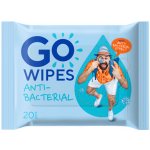 GoWipes Osvěžující vlhčené ubrousky s antibakteriálním účinkem a D-panthenolem 20 ks – Sleviste.cz