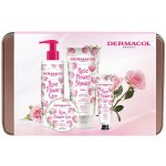 Dermacol Flower Care Rose tělové máslo 75 ml + krém na ruce 30 ml + sprchový krém 200 ml dárková sada – Zbozi.Blesk.cz