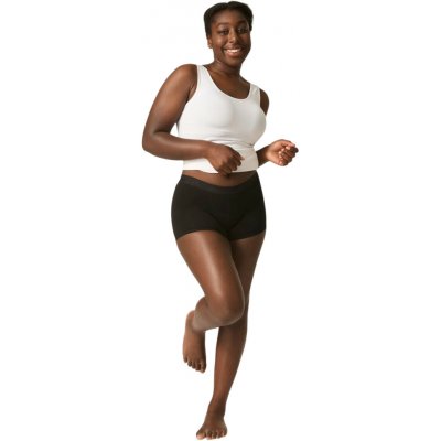 Modibodi Dívčí menstruační kalhotky Teen Hipster Boyshort Super-Overnight Black – Zboží Dáma