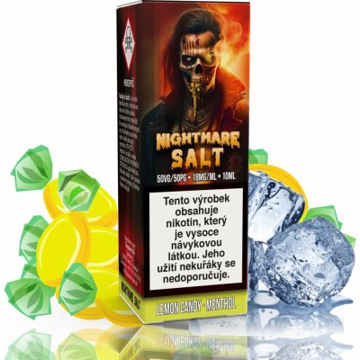 Nightmare Salt - Lemon Candy Menthol 10 ml 18 mg – Zboží Mobilmania