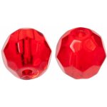 Zeck skleněné korálky Faceted Glass Beads Red 6mm 10ks – Zboží Mobilmania