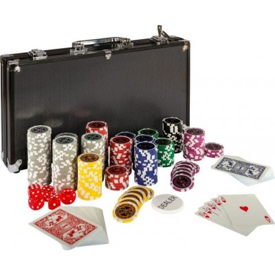 GamesPlanet Poker set 300 ks žetonů BLACK EDITION 1 - 1000 – Zbozi.Blesk.cz