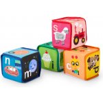 BABY EINSTEIN Hračka textilní kostky abeceda Alpha Stacks 4ks, 3m+ – Zboží Živě