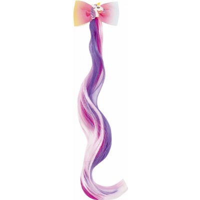 Spona do vlasů mašle s jednorožcem s duhovým příčeskem kov/plast 7x30cm v sáčku – Hledejceny.cz