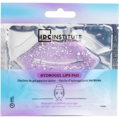 IDC Institute Glitter Lip Purple hydrogelová maska na rty 1 ks – Zboží Dáma