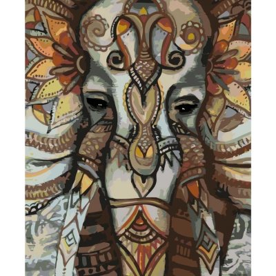 MALUJEŠ Malování podle čísel OBRAZY OD LENKY SLON Rozměr 40 x 50 cm Rámování vypnuté plátno na rám – Hledejceny.cz