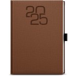 David Fabric A5 Denní 2025 hnědá – Zboží Mobilmania