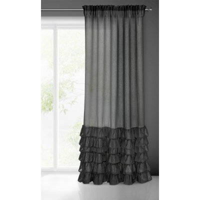 ZÁCLONA NA PÁSCE 140X250 CM ČERNÁ – Hledejceny.cz