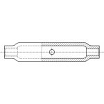 PROFISTYL DIN 1478 trubková matice pro napínače pozink Varianta: DIN 1478 matice pro napínače truková ZnB M20 – Hledejceny.cz