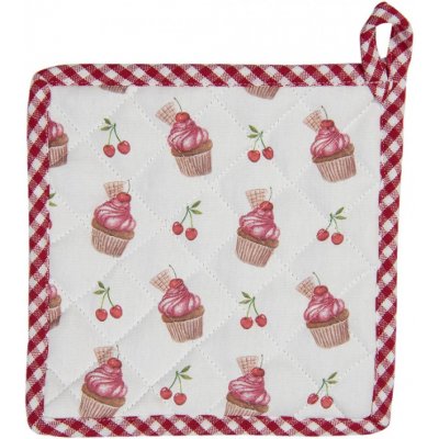 Bavlněná podložka pod hrnec Cherry Cupcake – 20x20 cm – Zboží Mobilmania