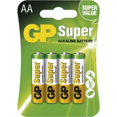 Emos, Alkalická baterie GP Super AAA (LR03), 4 ks – Zboží Mobilmania