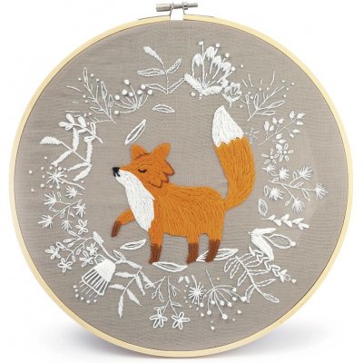 Creative Graine Sada na vyšívání dekorace s motivem lišky – Zboží Mobilmania