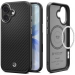 Spigen - Enzo Aramid "T" MagSafe ochranný obal na iPhone 17 - černo-stříbrný – Zboží Živě