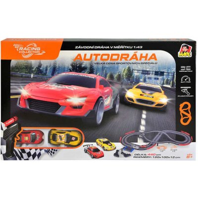 Racing Collection 4,4m 2 sportovní auta na adaptér – Hledejceny.cz