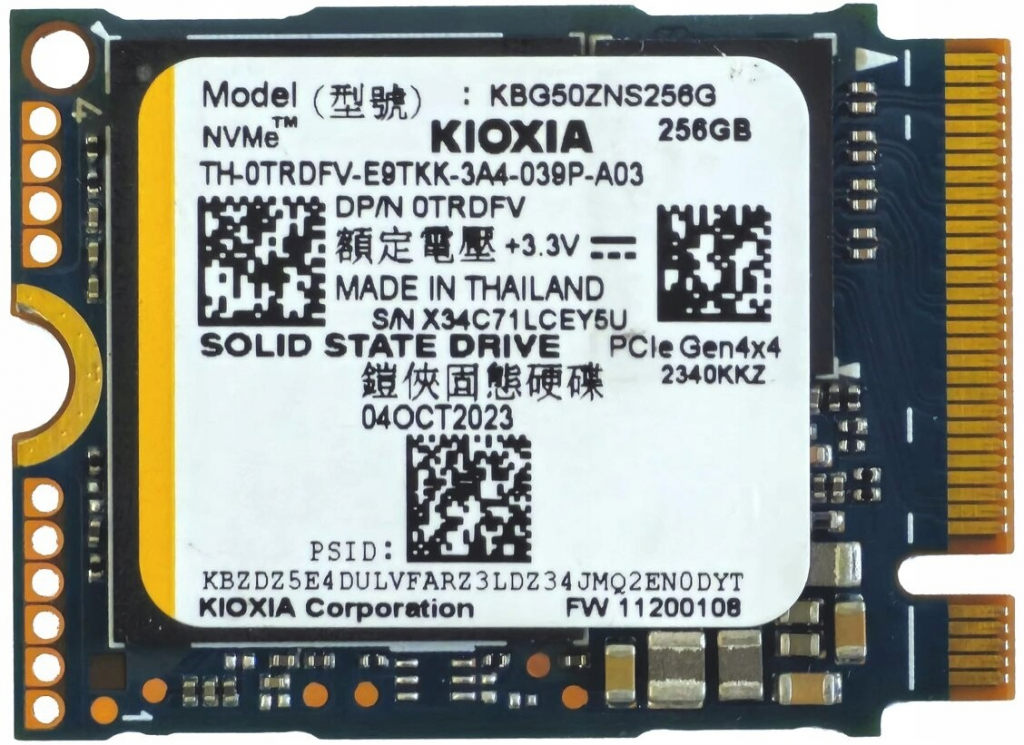 KIOXIA BG5 256GB, KBG50ZNS256G