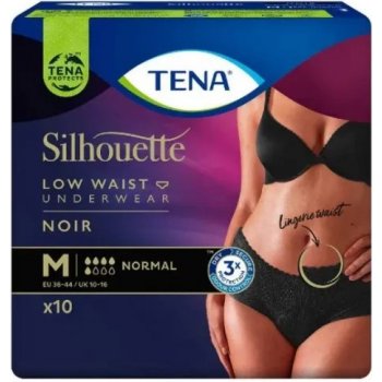 Tena Silhouette Normal Low Waist Noir M 10 ks