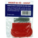 Vitar hřeben na vši kovový červený – Zboží Dáma