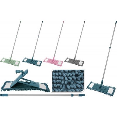 CZ mop Ultra Clean plochý žinyl 42 x 13 cm 4 barvy + teleskopická tyč 130 cm