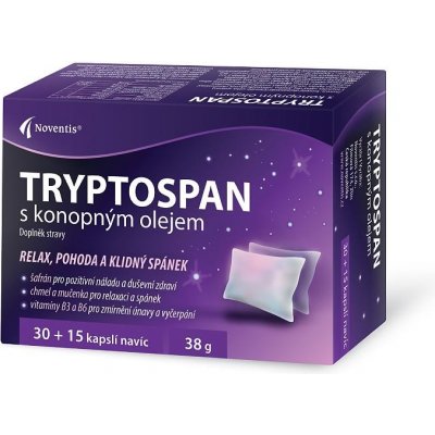 Tryptospan s konopným olejem 30+15 kapslí – Hledejceny.cz