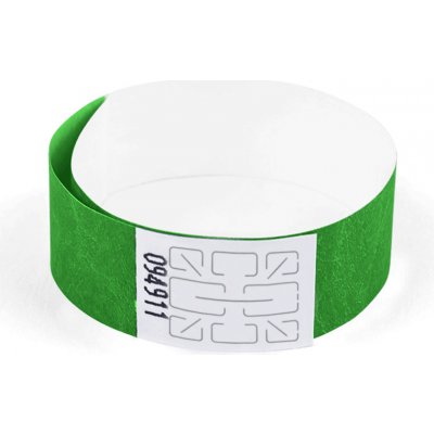 TYVEK Identifikační náramek 1,9 cm - zelený – Zboží Mobilmania