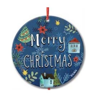 Egan Vánoční ozdoba merry christmas 7 x 7 cm – Hledejceny.cz