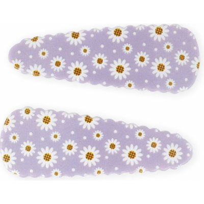 Sponky s kopretinami 2 ks fialová – Zbozi.Blesk.cz