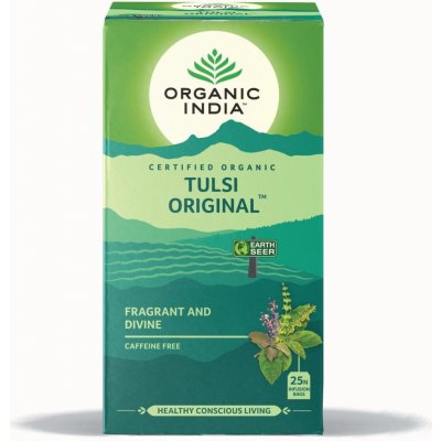Organic India Čaj Tulsi Original porcovaný 25 ks 43.5 g – Zbozi.Blesk.cz
