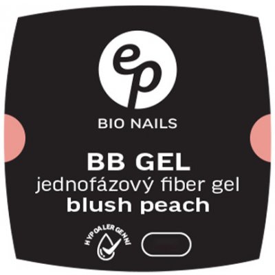BIO nails BB Fiber BLUSH PEACH jednofázový hypoalergenní gel 15 ml