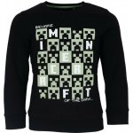 Fashion UK chlapecká mikina Minecraft černá a modrá – Sleviste.cz