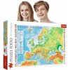 Puzzle Trefl Mapa Evropy 10605 1000 dílků
