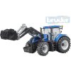 Sběratelský model Bruder 03121 Traktor New Holland T7.315 s čelním nakladačem plast 1:16