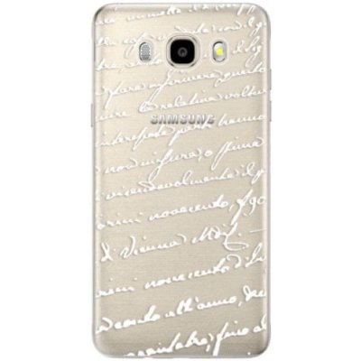 iSaprio Handwriting 01 - white Samsung Galaxy J5 (2016) – Zbozi.Blesk.cz