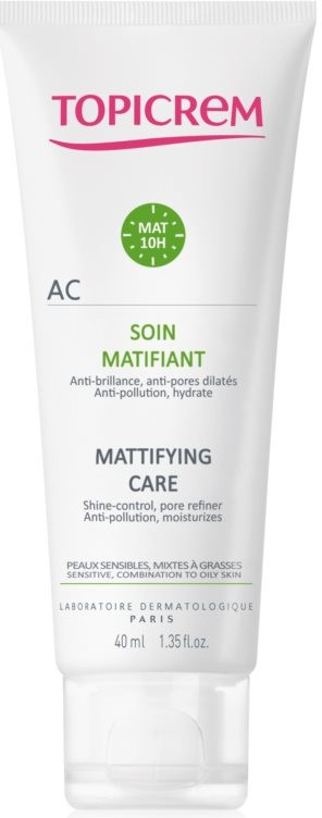 Topicrem AC Mattifying Care lehký zmatňující pleťový krém 40 ml