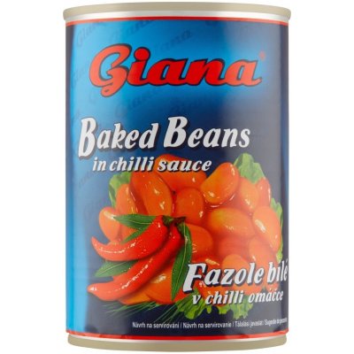 Giana fazole bílé v chilli omáčce 425ml – Zbozi.Blesk.cz