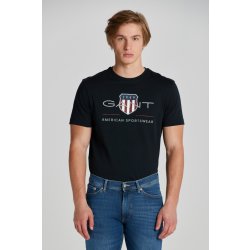 Gant tričko REG ARCHIVE SHIELD SS T-SHIRT černá