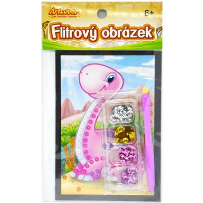 Creatoys Flitrový obrázek Dino – Hledejceny.cz
