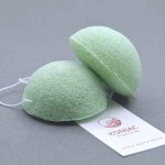 Konjac Konjaková houbička s Aloe Vera na suchou a citlivou pleť zelená – Zboží Mobilmania