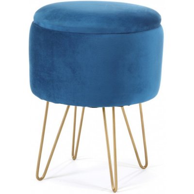 Akord Taburet LILI, modrá – Zboží Dáma