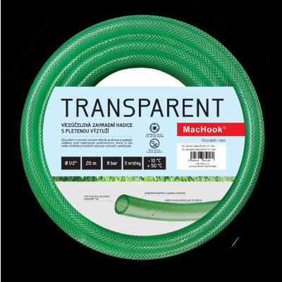 JAD TRANSPARENT 13mm 1/2" 50m zelená – Hledejceny.cz