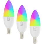 Immax NEO LITE SMART sada 3x žárovka LED E14 6W RGB+CCT, stmívatelná, Wi-Fi, Beacon, DO, TUYA 07716CDO – Zboží Živě