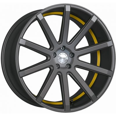 Corspeed DEVILLE 10,5x22 5x112 ET25 gunmetal trim yellow – Sleviste.cz