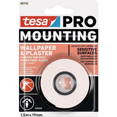 tesa Mounting PRO montážní na tapety a omítky 19 mm x 1,5 m